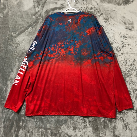 Magellan Outdoors Men Shirt Size 3XL Ombre Fishing Long Sleeve Crewneck - Picture 7 of 11